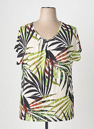 T-shirt imprimé fantaisie manches courtes vert TELMAIL femme