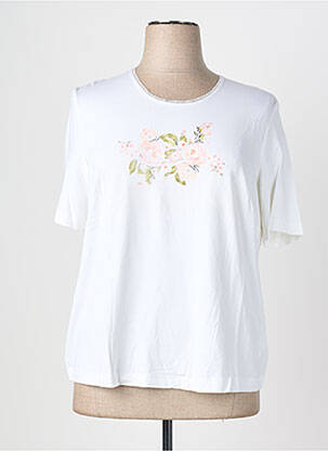 T-shirt coupe cintrée manches courtes blanc EUGEN KLEIN femme