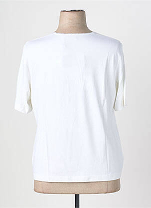 T-shirt coupe cintrée manches courtes blanc EUGEN KLEIN femme
