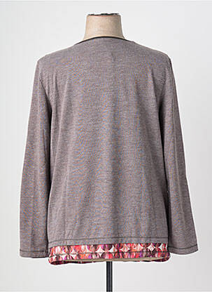 Top stretch manches longues gris THALASSA femme