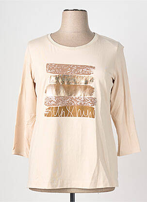 T-shirt manches longues manches longues beige LE COMTE femme