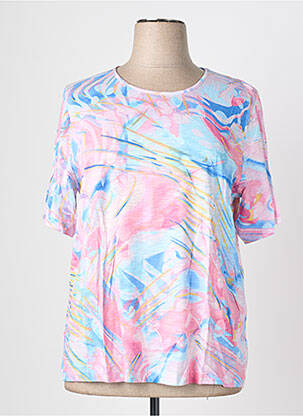 T-shirt imprimé fantaisie manches courtes rose RABE femme