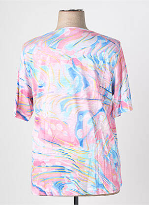 T-shirt imprimé fantaisie manches courtes rose RABE femme