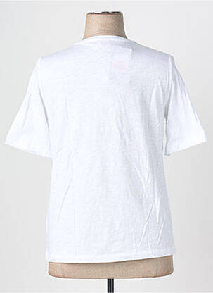 T-shirt sérigraphie avec strass manches courtes blanc RABE femme