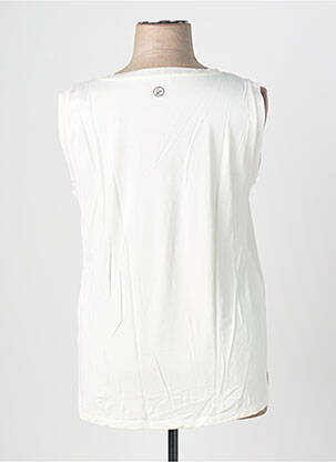 Top stretch sans manche blanc CONCEPT K femme