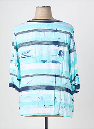 Top imprimé fantaisie manches longues bleu EUGEN KLEIN femme