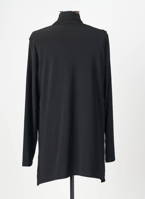 Tunique manches longues tissage crêpe noir JOSEPH RIBKOFF femme