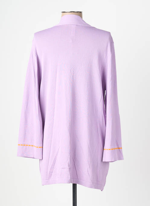 Veste casual coupe droite violet SCORZZO femme