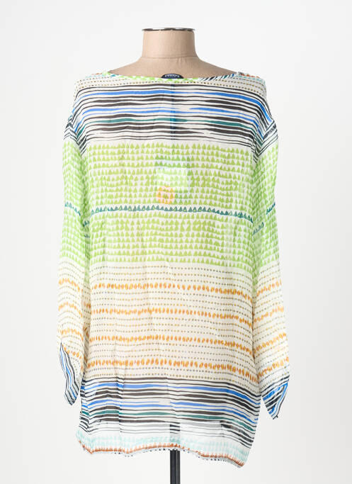 Blouse manches longues manches longues vert THALASSA femme