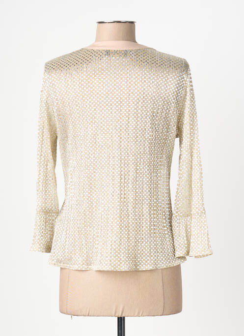 Veste casual col rond beige EUGEN KLEIN femme