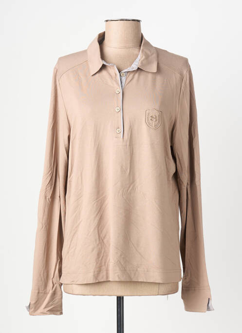Polo manches longues manches longues marron PAUPORTÉ femme