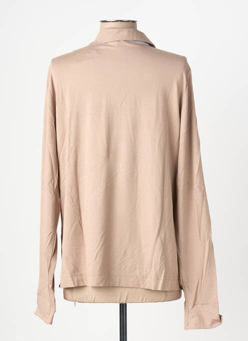 Polo manches longues manches longues marron PAUPORTÉ femme