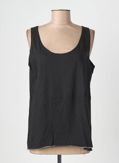 Débardeur stretch sans manche noir THALASSA femme
