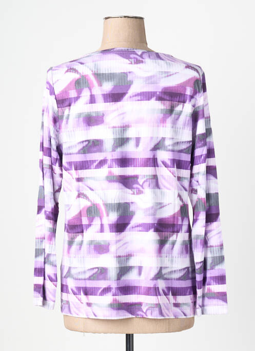 Top tissage jersey manches longues violet RABE femme