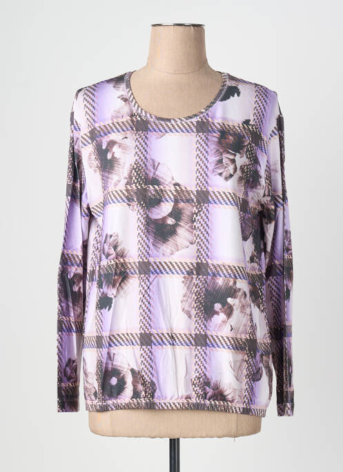 Top tissage jersey manches longues violet RABE femme