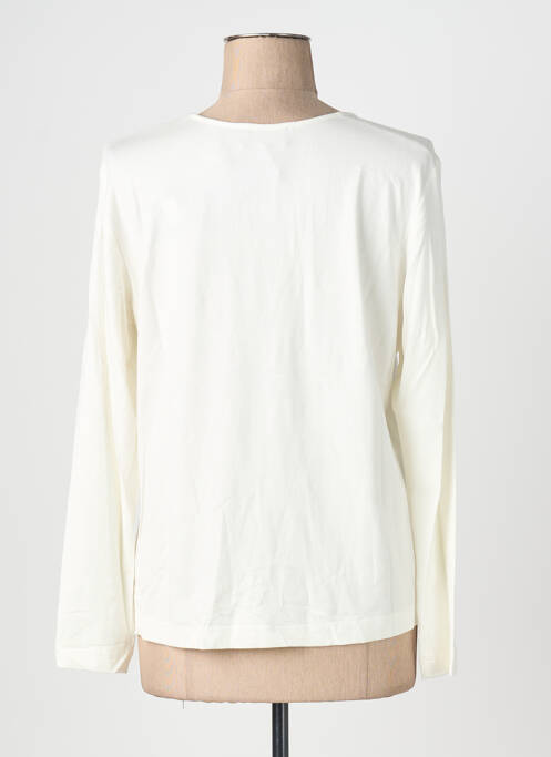 Top tissage jersey manches longues beige EUGEN KLEIN femme
