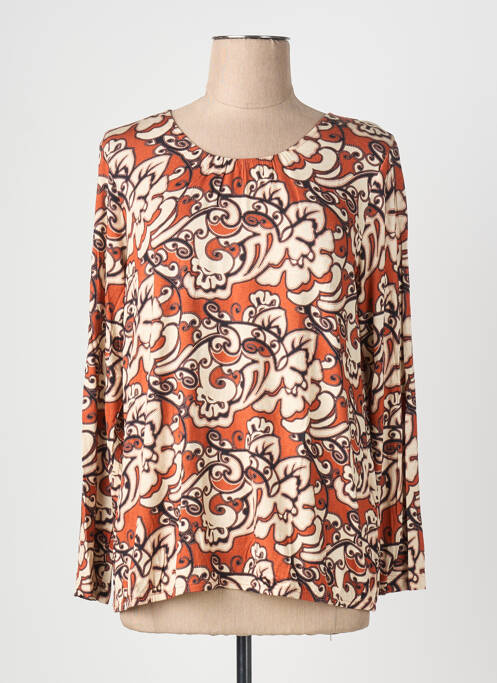 Top tissage jersey manches longues marron SOMMERMANN femme