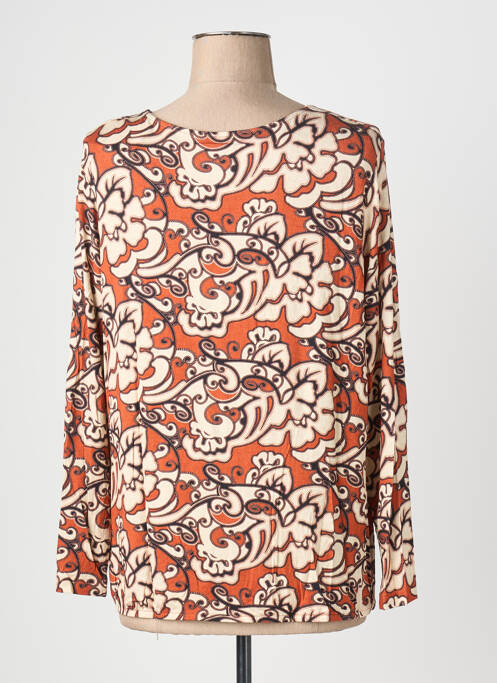 Top tissage jersey manches longues marron SOMMERMANN femme