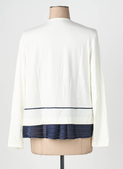 Veste casual col rond blanc EUGEN KLEIN femme