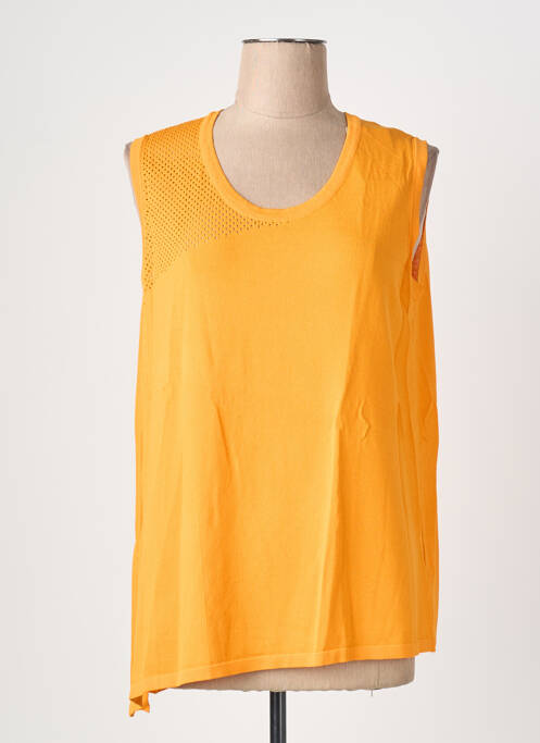 Débardeur coupe droite sans manche orange SCORZZO femme
