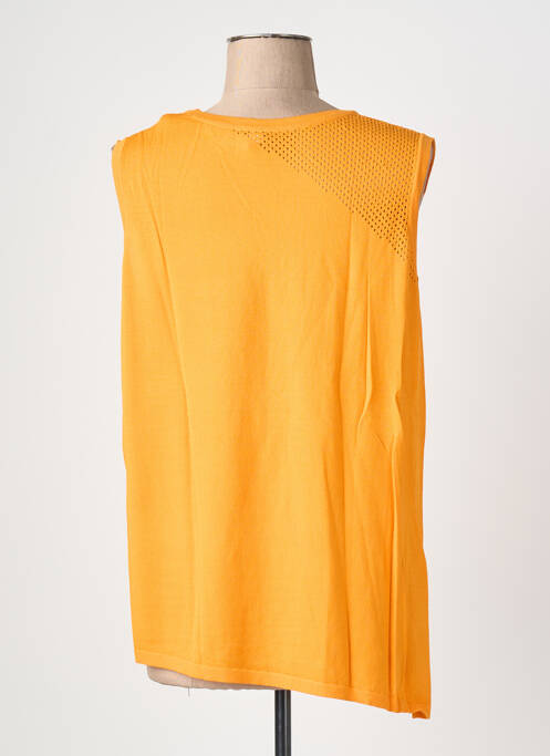 Débardeur coupe droite sans manche orange SCORZZO femme