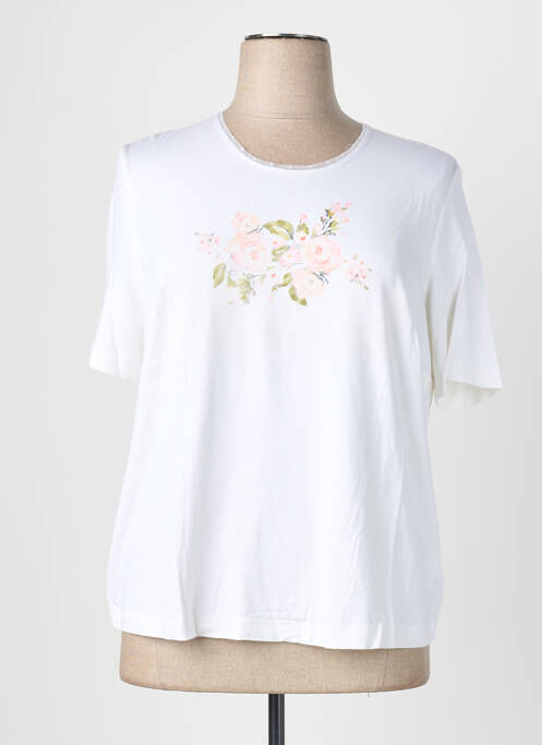 T-shirt coupe cintrée manches courtes blanc EUGEN KLEIN femme