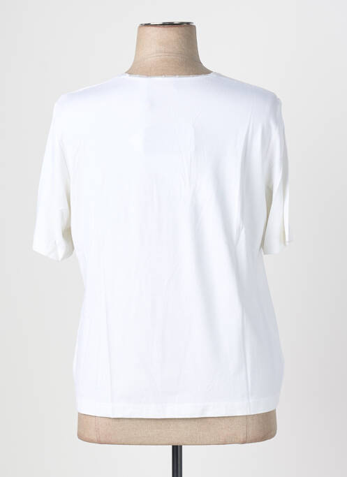 T-shirt coupe cintrée manches courtes blanc EUGEN KLEIN femme