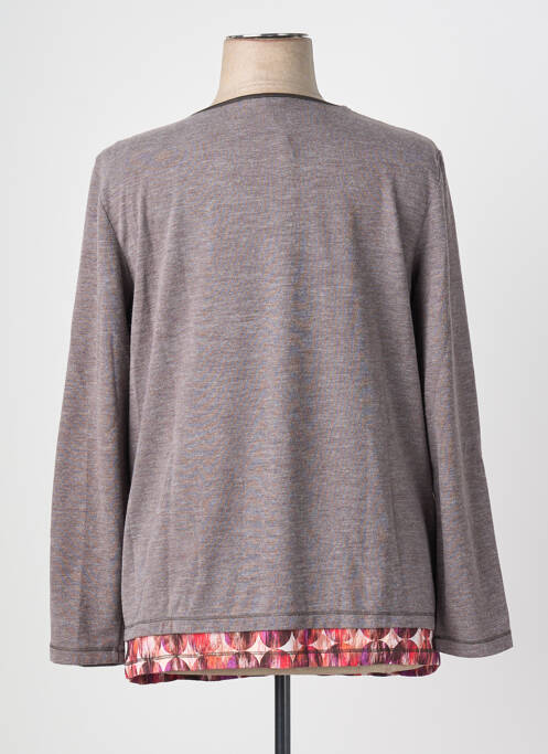 Top stretch manches longues gris THALASSA femme