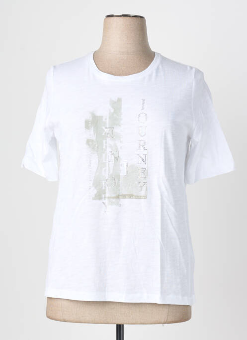 T-shirt sérigraphie avec strass manches courtes blanc RABE femme