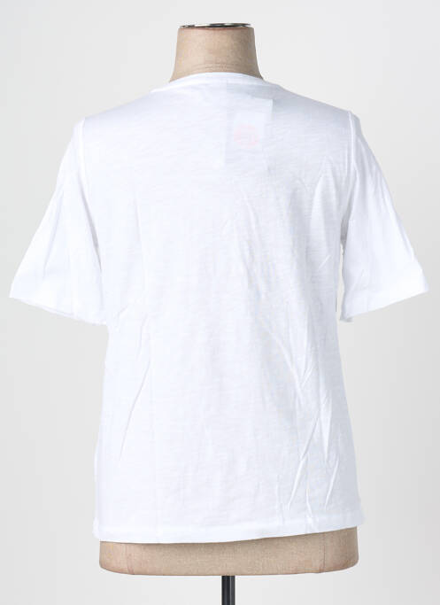 T-shirt sérigraphie avec strass manches courtes blanc RABE femme