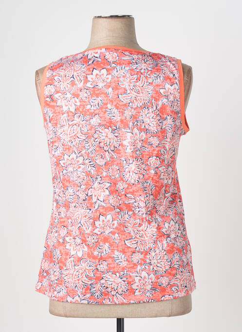 Top coupe cintrée sans manche rose CONCEPT K femme