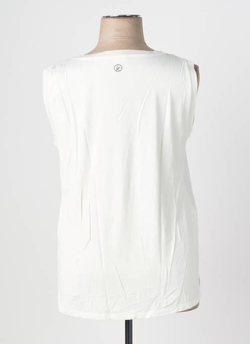 Top stretch sans manche blanc CONCEPT K femme