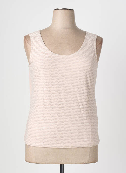 Top tissage jersey sans manche beige JOSEPH RIBKOFF femme