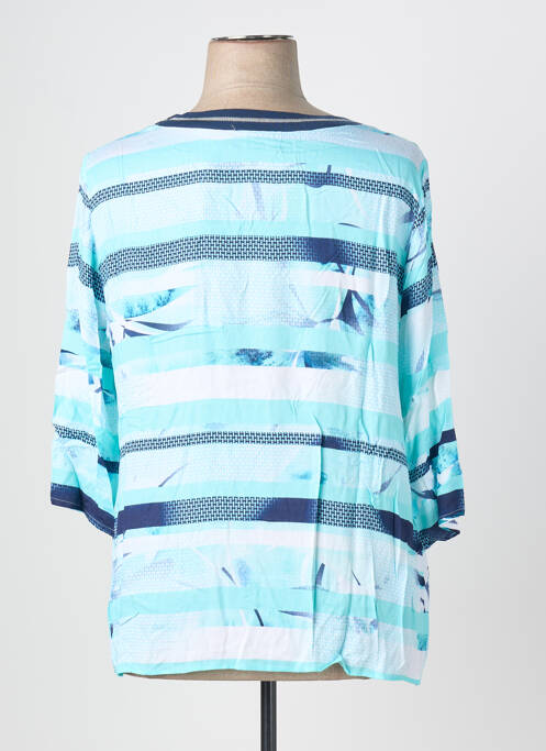 Top imprimé fantaisie manches longues bleu EUGEN KLEIN femme