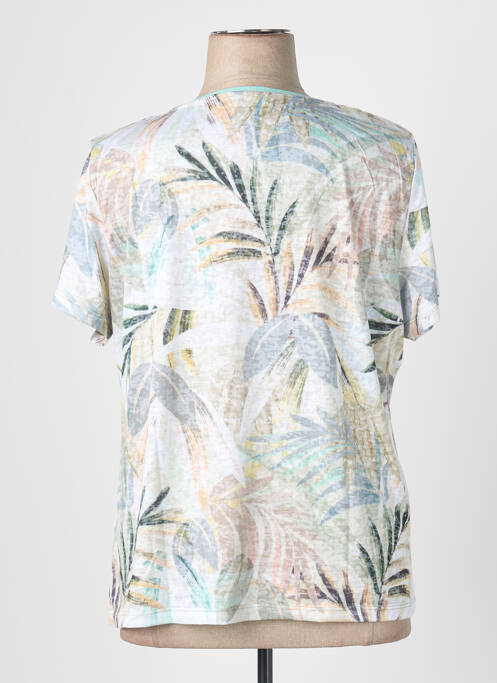 Top stretch manches courtes bleu CONCEPT K femme