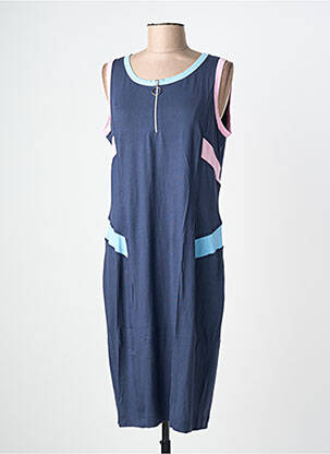Robe mi-longue sans manche sans manche bleu EUGEN KLEIN femme