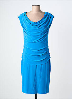 Robe courte sans manche sans manche bleu FRANK LYMAN femme