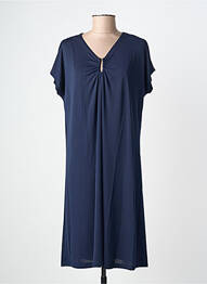 Robe mi-longue manches courtes manches courtes bleu TINTA STYLE femme