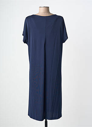 Robe mi-longue manches courtes manches courtes bleu TINTA STYLE femme