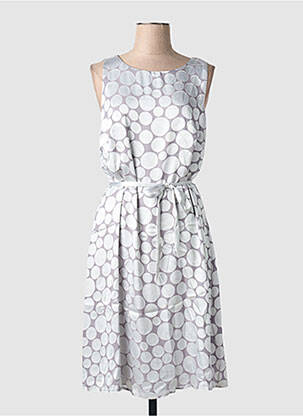 Robe mi-longue sans manche sans manche gris BIANCA femme