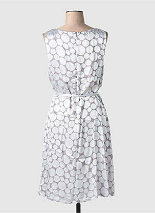 Robe mi-longue sans manche sans manche gris BIANCA femme