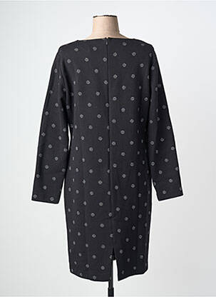 Robe mi-longue manches longues manches longues noir DIVAS femme