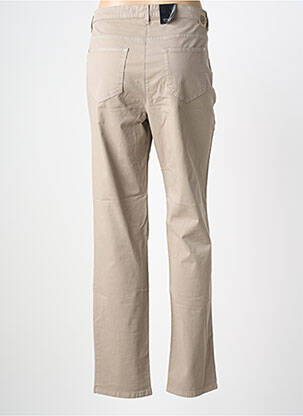 Pantalon slim tissage popeline taille normale marron STARK femme