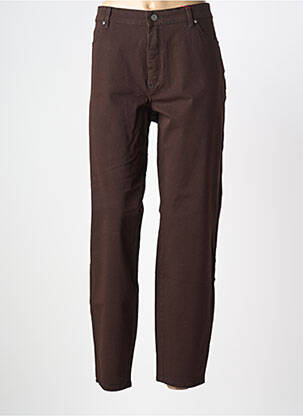 Jeans coupe slim stretch taille normale marron ROSNER femme