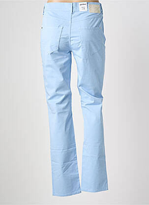 Pantalon slim tissage popeline bleu GARDEUR femme