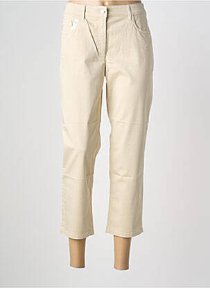 Pantacourt stretch taille normale beige ZERRES femme