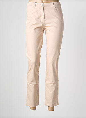 Jeans coupe slim stretch taille normale beige EUGEN KLEIN femme