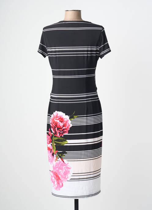 Robe mi-longue manches courtes manches courtes noir JOSEPH RIBKOFF femme