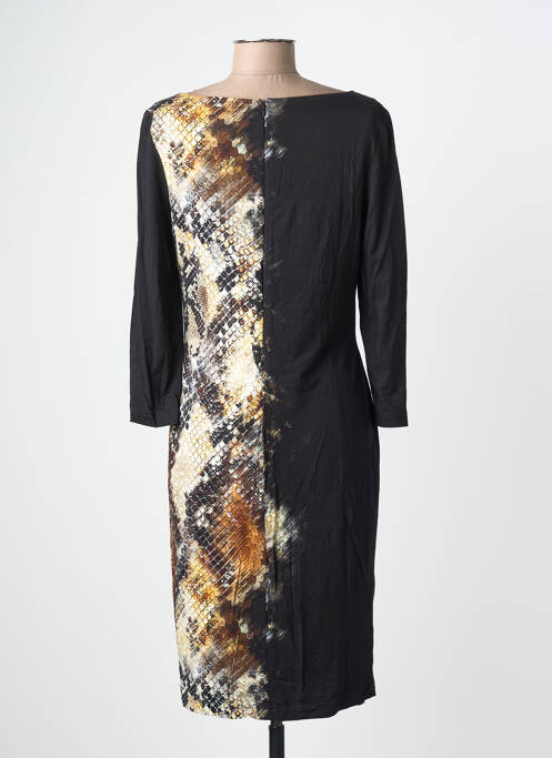 Robe mi-longue manches 3/4 manches 3/4 noir JOSEPH RIBKOFF femme