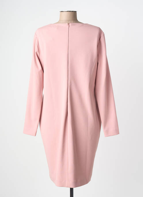 Robe courte fermeture zippée au dos manches longues rose DIVAS femme